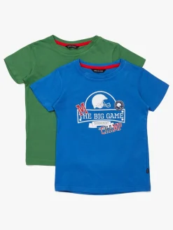Overdele|LucaLola Luca & Lola San Marino T-Shirt 2-pak, Blue/Green Blå/Grøn