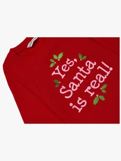 Børn LucaLola Overdele-Luca & Lola Top Santa Is Real, Red