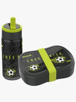 Spisetid|LunchBuddies Football Madkasse og Flaske, Black