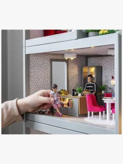 Dukker & Bamser|Lundby Dukkehustilbehør Spotlights & Gulvlampe, Beige/Hvid