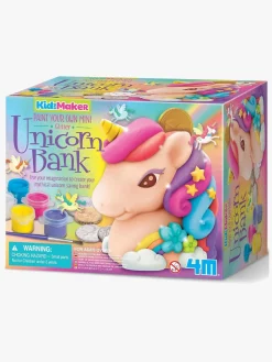 Kreativt Legetøj|4M KidzMaker DIY-sæt Mal Din Egen Enhjørningssparegris Flerfarvet
