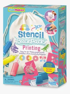 4M Kreativt Legetøj-KidzMaker DIY-sæt Skabelontryk Gymnastikpose