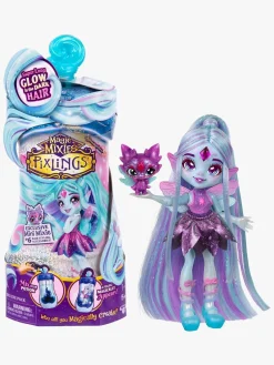 Legetøjsfigurer|MagicMixies Magic Mixies Pixlings Galaxy Hair Legesæt Flyt Blå/Lilla