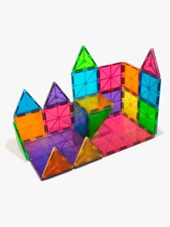 Børn MagnaTiles Legetøj Til Børn På 0-10 År|Byggesæt & Lego-MAGNA-TILES Clear Colours Byggesæt 32 Dele