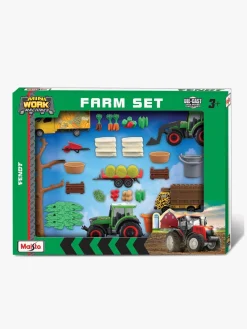 Maisto Legetøjsbiler & -Fartøjer-Mini Working Machines Super Bondegårdssæt Fendt