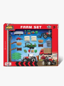 Legetøjsbiler & -Fartøjer|Maisto Super Bondegårdssæt Mini Working Machines Massey Ferguson Flerfarvet