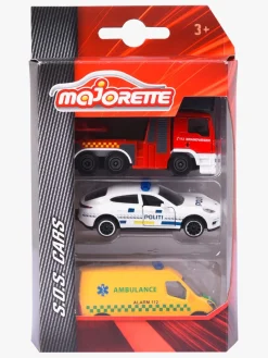 Legetøjsbiler & -Fartøjer|Majorette Danske Udrykningskøretøjer 3-Pak