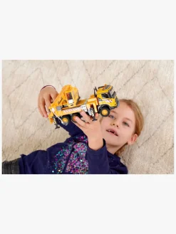 Legetøjsbiler & -Fartøjer|Majorette Volvo Kranbil Gul/Rød