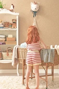 Interiør|Majvillan Tapet Dots, Teddy Brown Flerfarvet/Brun