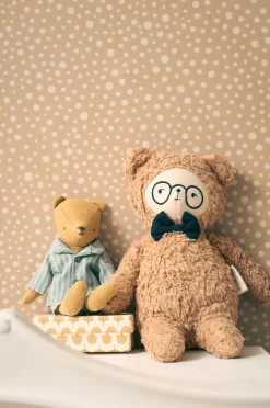 Interiør|Majvillan Tapet Dots, Teddy Brown Flerfarvet/Brun
