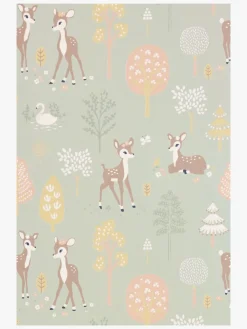 Interiør|Majvillan Tapet Golden Woods, Dusty Green Grøn/Flerfarvet