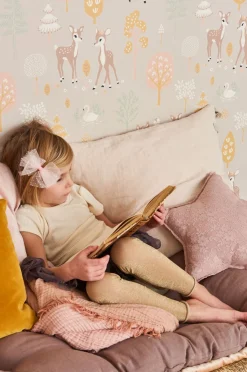 Børn Majvillan Interiør-Tapet Golden Woods, Dusty Lilac