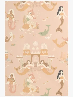 Interiør|Majvillan Tapet Mermaid Reef, Sweet Pink Flerfarvet/Lyserød