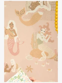 Interiør|Majvillan Tapet Mermaid Reef, Sweet Pink Flerfarvet/Lyserød