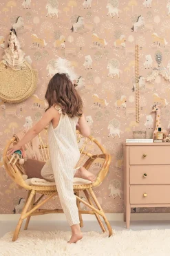 Interiør|Majvillan Tapet My Sweet Pony, Dreamy Pink Flerfarvet/Lyserød