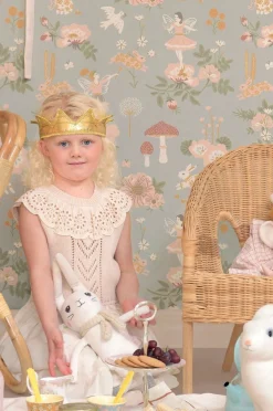 Interiør|Majvillan Tapet Old Garden, Bluegrey Flerfarvet