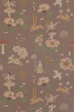 Børn Majvillan Interiør-Tapet Old Garden, Plum