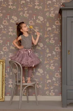 Børn Majvillan Interiør-Tapet Old Garden, Plum