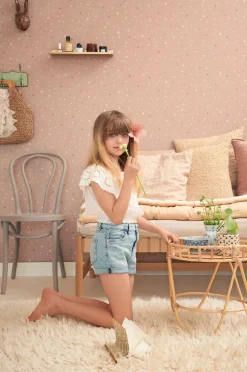 Interiør|Majvillan Tapet Stardust, Cozy Lilac Flerfarvet/Lilla