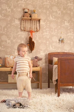 Interiør|Majvillan Tapet Summer Fields, Soft Brown Flerfarvet/Brun