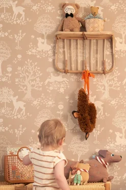 Interiør|Majvillan Tapet Summer Fields, Soft Brown Flerfarvet/Brun