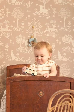 Interiør|Majvillan Tapet Summer Fields, Soft Brown Flerfarvet/Brun