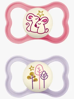 MAM Sutter & Suttesnore-Air Night Silikone Sutter 6-16m, Pink