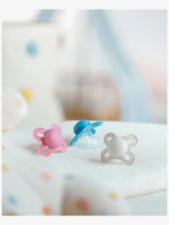 Sutter & Suttesnore|MAM Air Silikone Sutter 6-16m 4-pak, Pink/Neutral