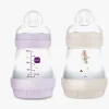Spisetid|MAM Easy Start Sutteflaske Anti-kolik 160 ml 2-pak, Pink/Neutral