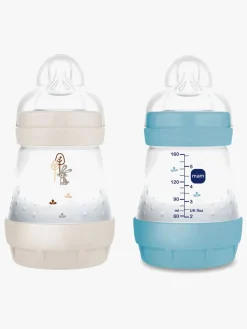 MAM Spisetid-Easy Start Sutteflaske Anti-kolik 160 ml 2-pak, Blå/Neutral