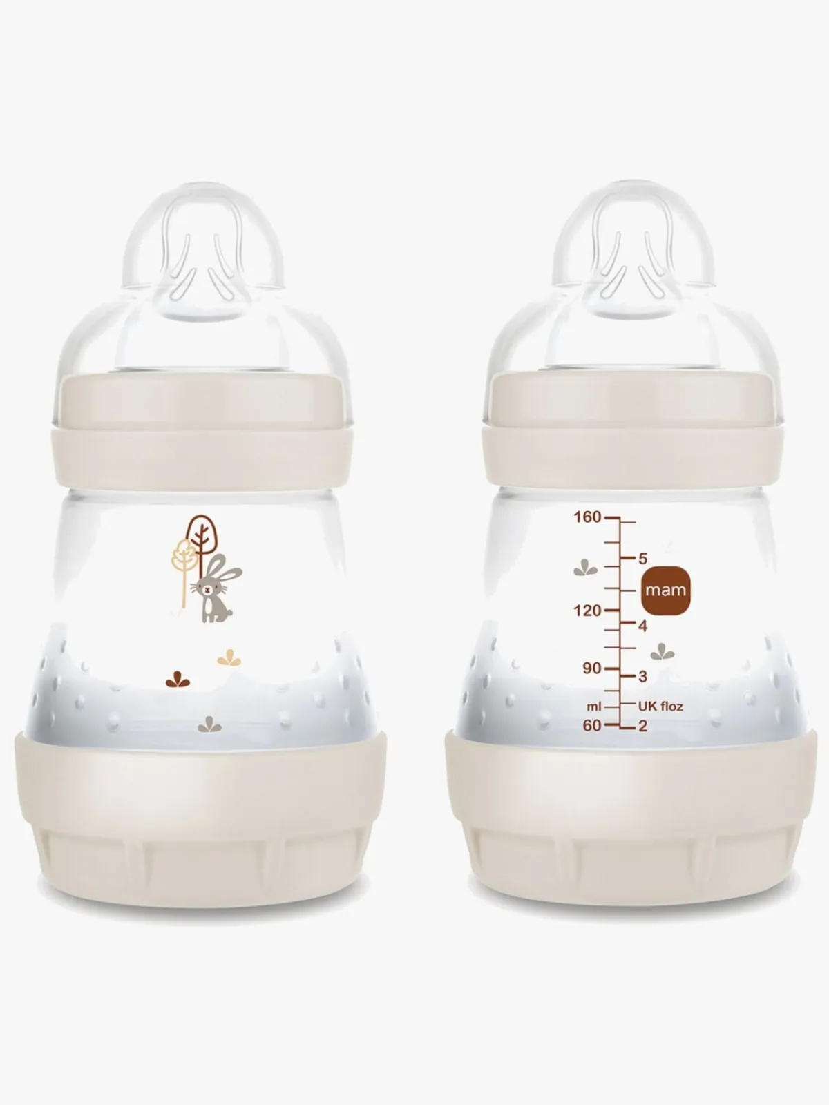 MAM Spisetid-Easy Start Sutteflaske Anti-kolik 160 ml 2-pak, Blå/Neutral