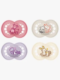MAM Sutter & Suttesnore-Original Latex Sutter 16-36m 4-pak, Pink/Neutral