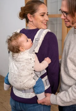 Bæreseler, Strækvikler & Bærestole|Manduca First Limited Edition Bæresele, Botanic Vanilla Beige/Grå