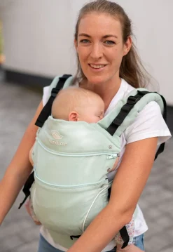 Bæreseler, Strækvikler & Bærestole|Manduca First PureCotton Bæresele, Mint Grøn