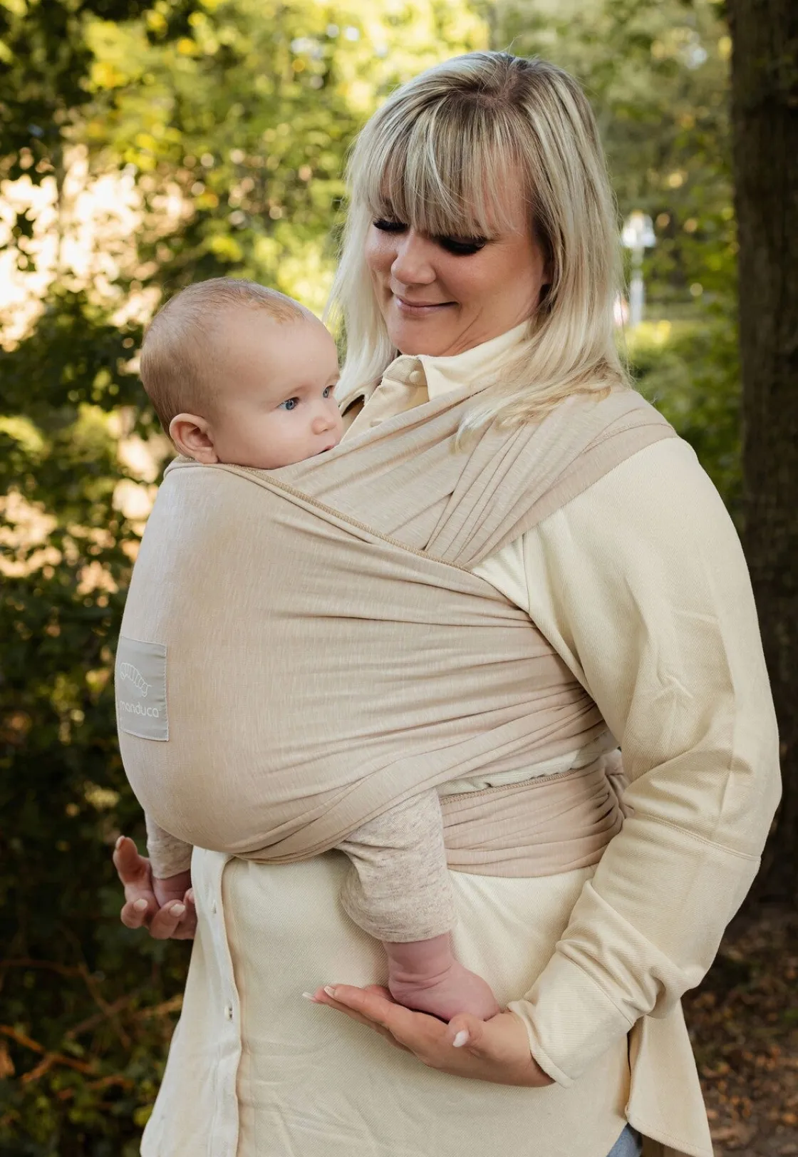 Bæreseler, Strækvikler & Bærestole|Manduca Sling Strækvikle, Powder Beige