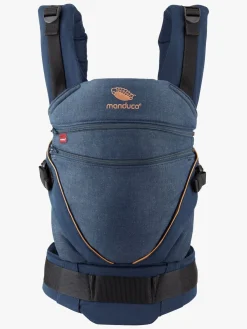 Manduca Bæreseler, Strækvikler & Bærestole-XT Cotton Bæresele, Denimblue-Toffee