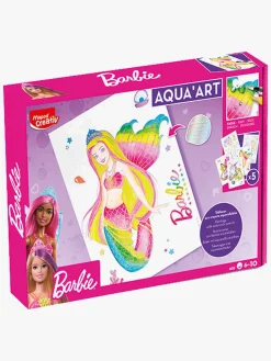 Kreativt Legetøj|Barbie Maped Creativ Akvarelsæt med Skabeloner