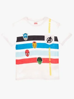 Børn MarvelAvengers Overdele-Marvel Avengers Classic T-shirt, White