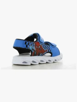 Børn MarvelSpiderMan Sandaler & Klipklapper-Marvel Spiderman Blinkende Sandaler, Cobalt Blue/Black
