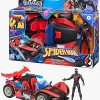 Legetøjsfigurer|MarvelSpiderMan Marvel Spider-Man Epic World of Actionfigur med Bil - Miles Morales Remix Blast-Racer