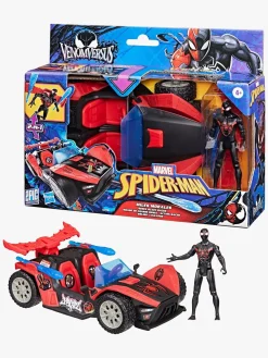 Legetøjsfigurer|MarvelSpiderMan Marvel Spider-Man Epic World of Actionfigur med Bil - Miles Morales Remix Blast-Racer