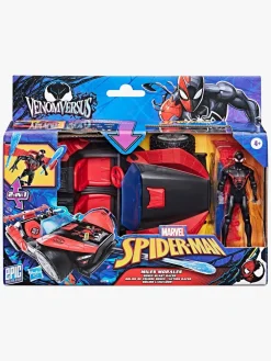 Legetøjsfigurer|MarvelSpiderMan Marvel Spider-Man Epic World of Actionfigur med Bil - Miles Morales Remix Blast-Racer