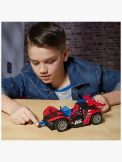 Legetøjsfigurer|MarvelSpiderMan Marvel Spider-Man Epic World of Actionfigur med Bil - Miles Morales Remix Blast-Racer