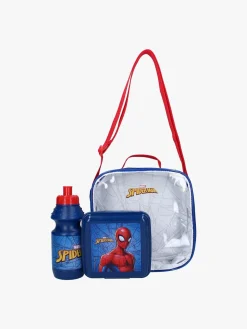 Spiderman Friluftsliv-Marvel Spider-Man Madkasse & Flaske Sæt, Blå