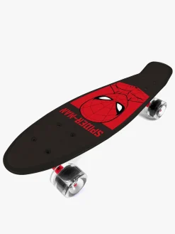 Skating|Spiderman Marvel Spider-Man Pennyboard Skateboard, Sort/Rød