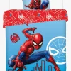 Børn MarvelSpiderMan Sengetøj-Marvel Spider-Man Sengesæt 140x200, Blå