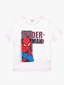 Børn MarvelSpiderMan Overdele-Marvel Spider-Man T-shirt, Hvid