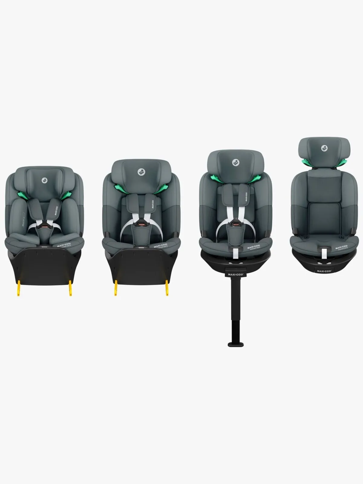 Autostole 9-36 Kg|MaxiCosi Maxi-Cosi Emerald 360 S Autostol, Tonal Graphite Grå