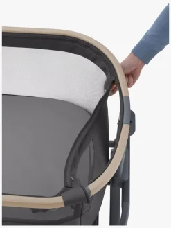 Børnesenge & Tilbehør|MaxiCosi Maxi-Cosi Iora Air Bedside Crib, Beyond Graphite Grå