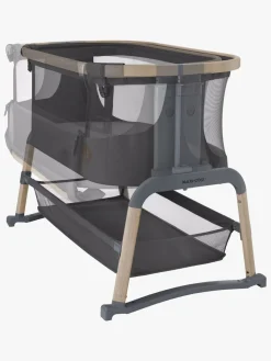 Børnesenge & Tilbehør|MaxiCosi Maxi-Cosi Iora Air Bedside Crib, Beyond Graphite Grå